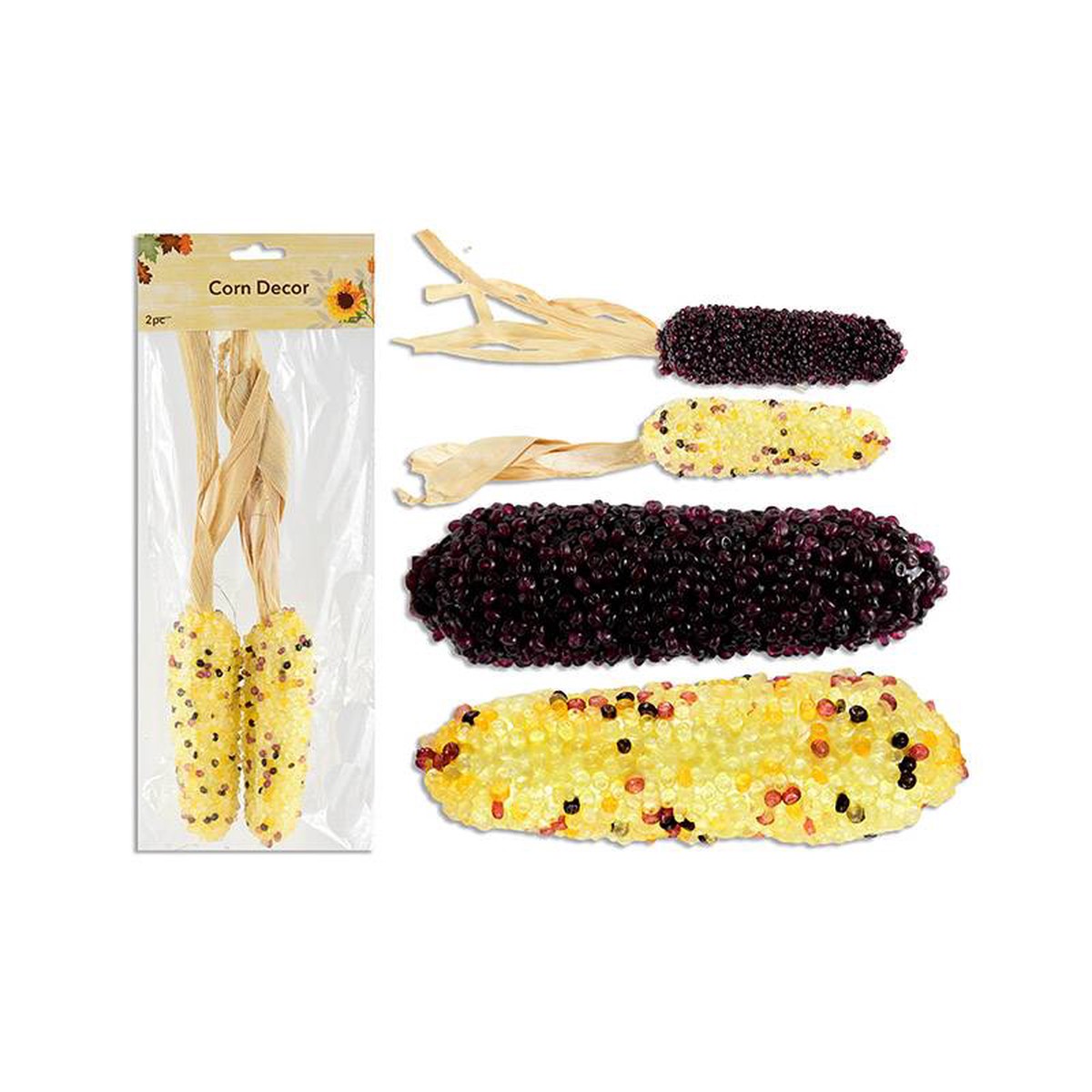 11 Artificial Beaded Harvest Corn