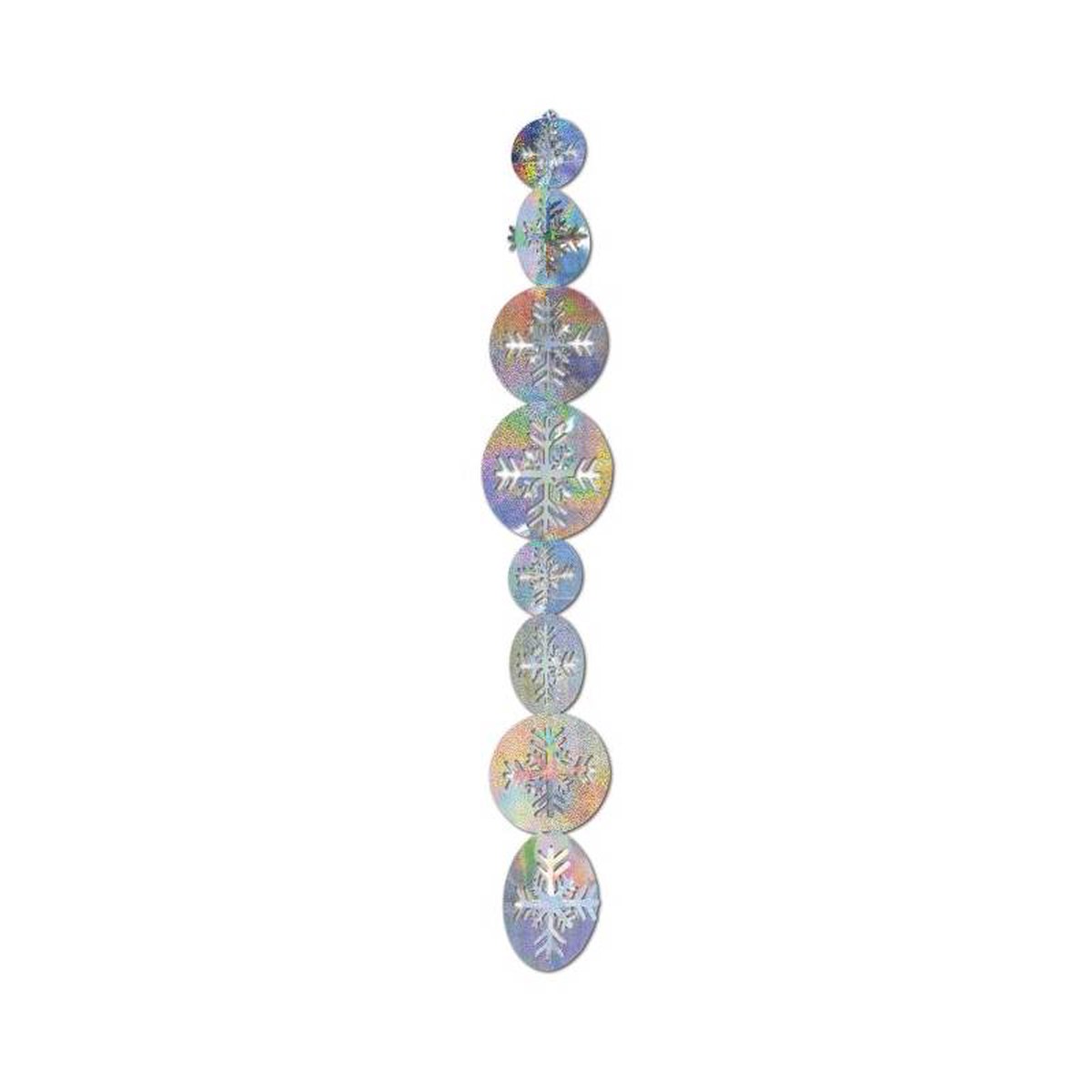 3-D Prismatic Snowflake Gleam N Garland