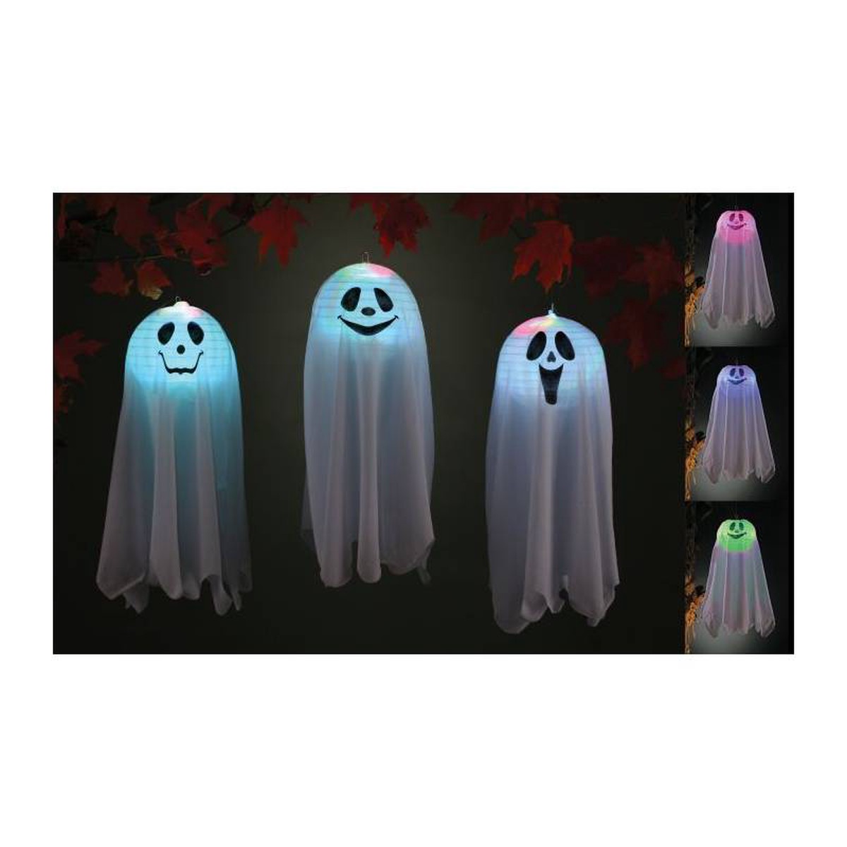 18 Costume Fabric Color Change Hanging Ghost