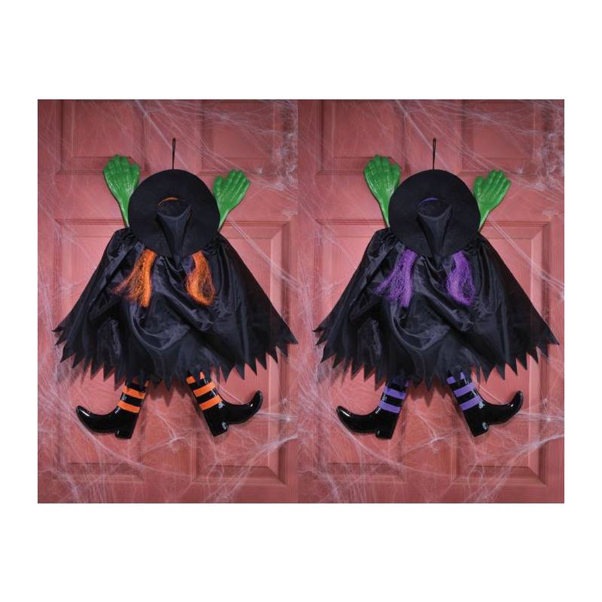 27 Fabric Wrong Way Witch