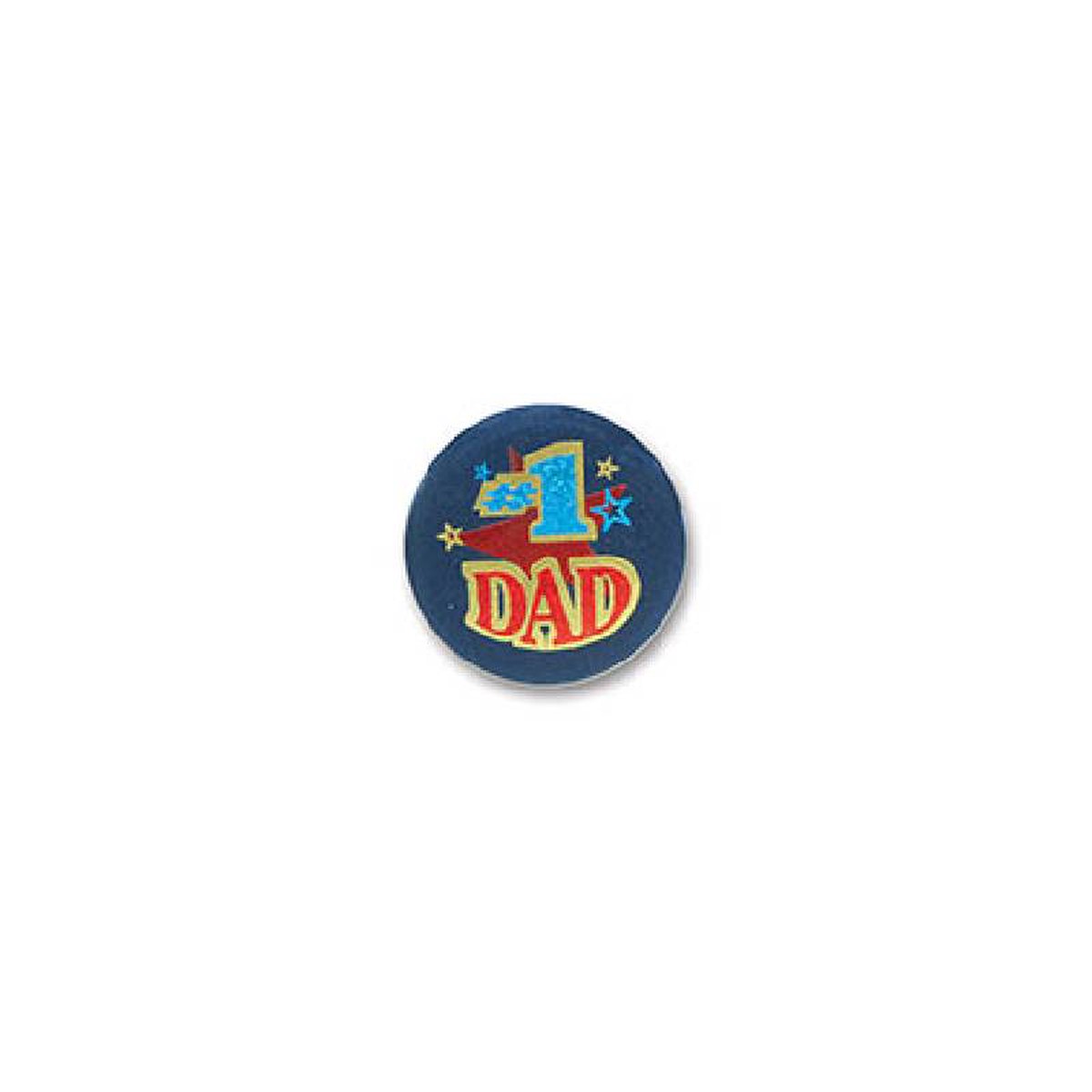 #1 Dad Satin Button