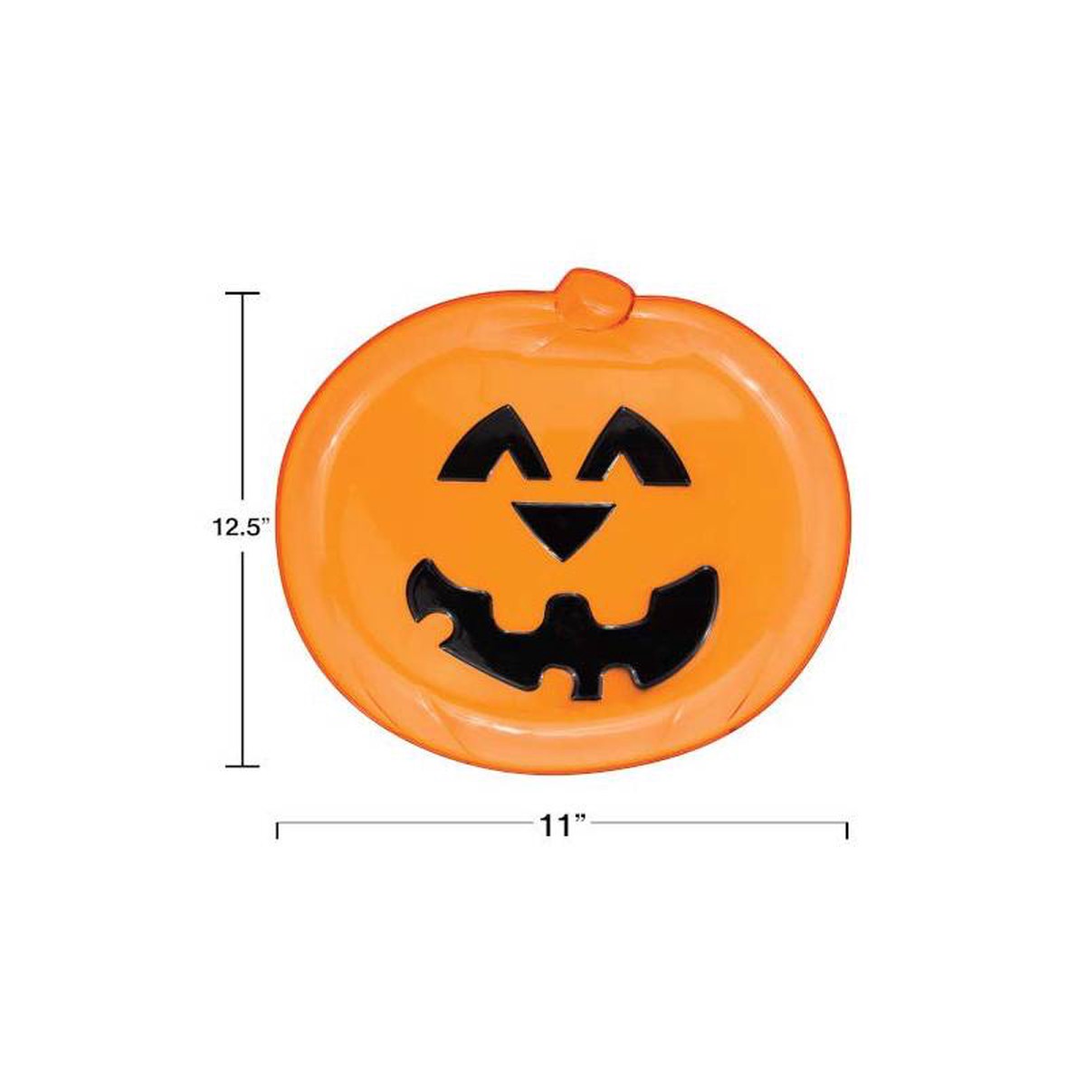 12.5 Plastic Jack-O-Lantern Tray