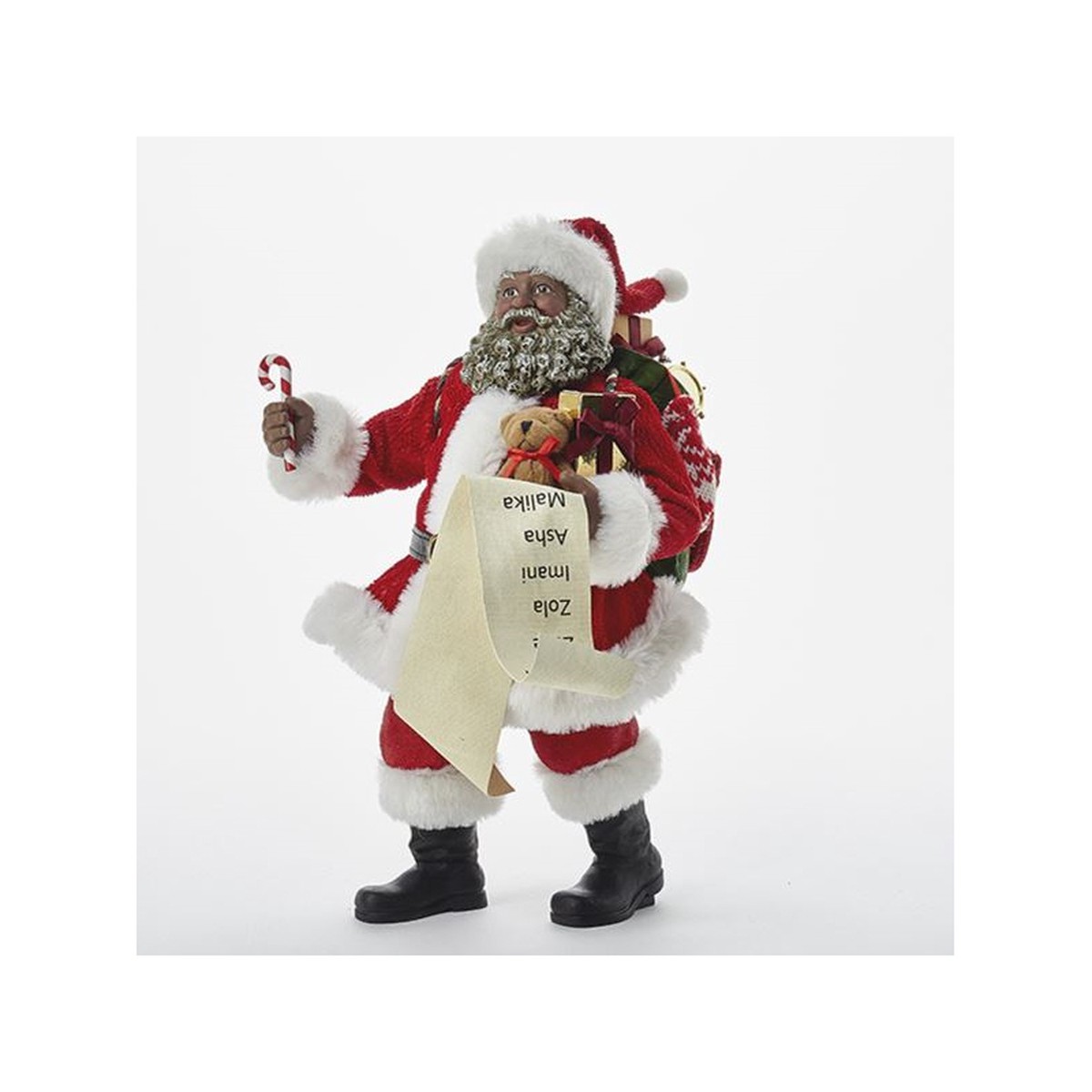 10 Fabriche Classic Black Santa Claus