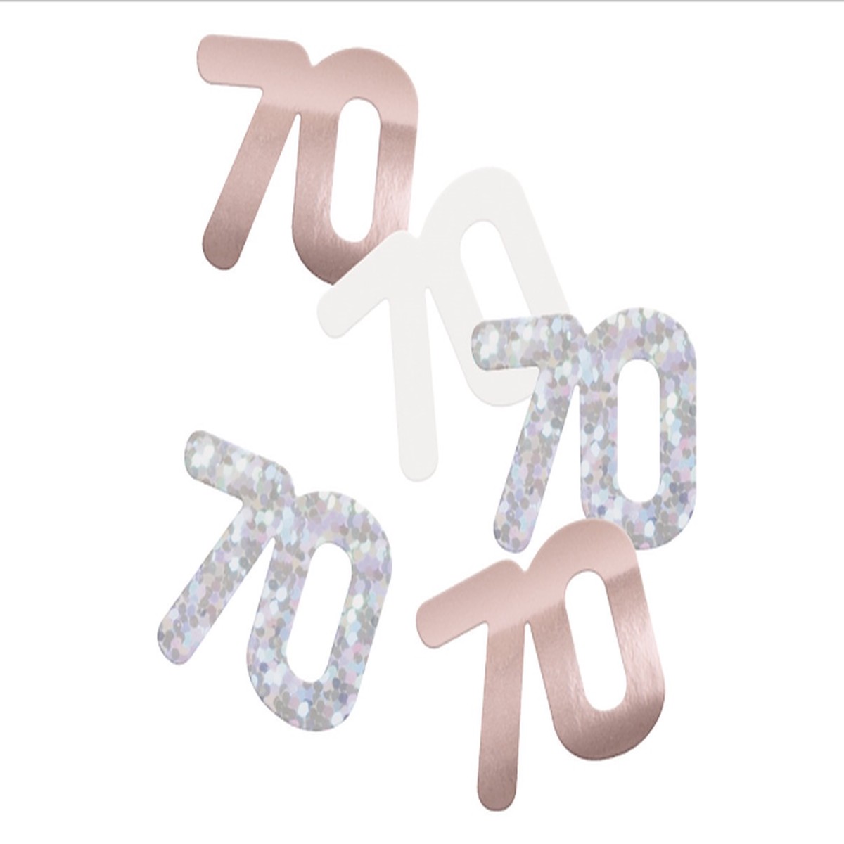 GLITZ 70 Rose Gold Foil Confetti - (14g) - Default Title