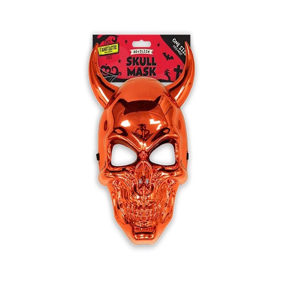 Halloween Skull Horn Mask - Default Title