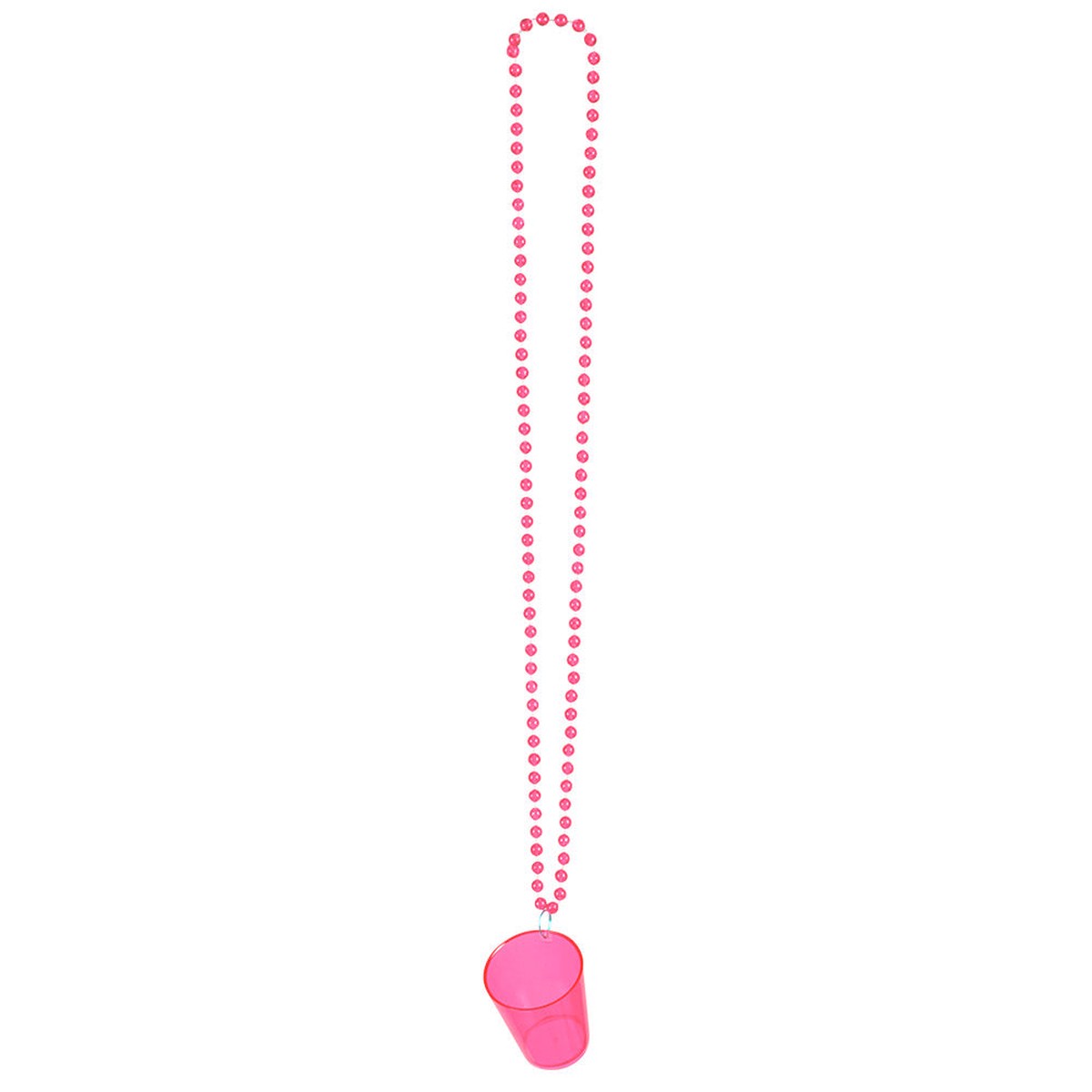 Necklace Shot glass in 4 Assorted colours - Necklace Shot glass - Pink