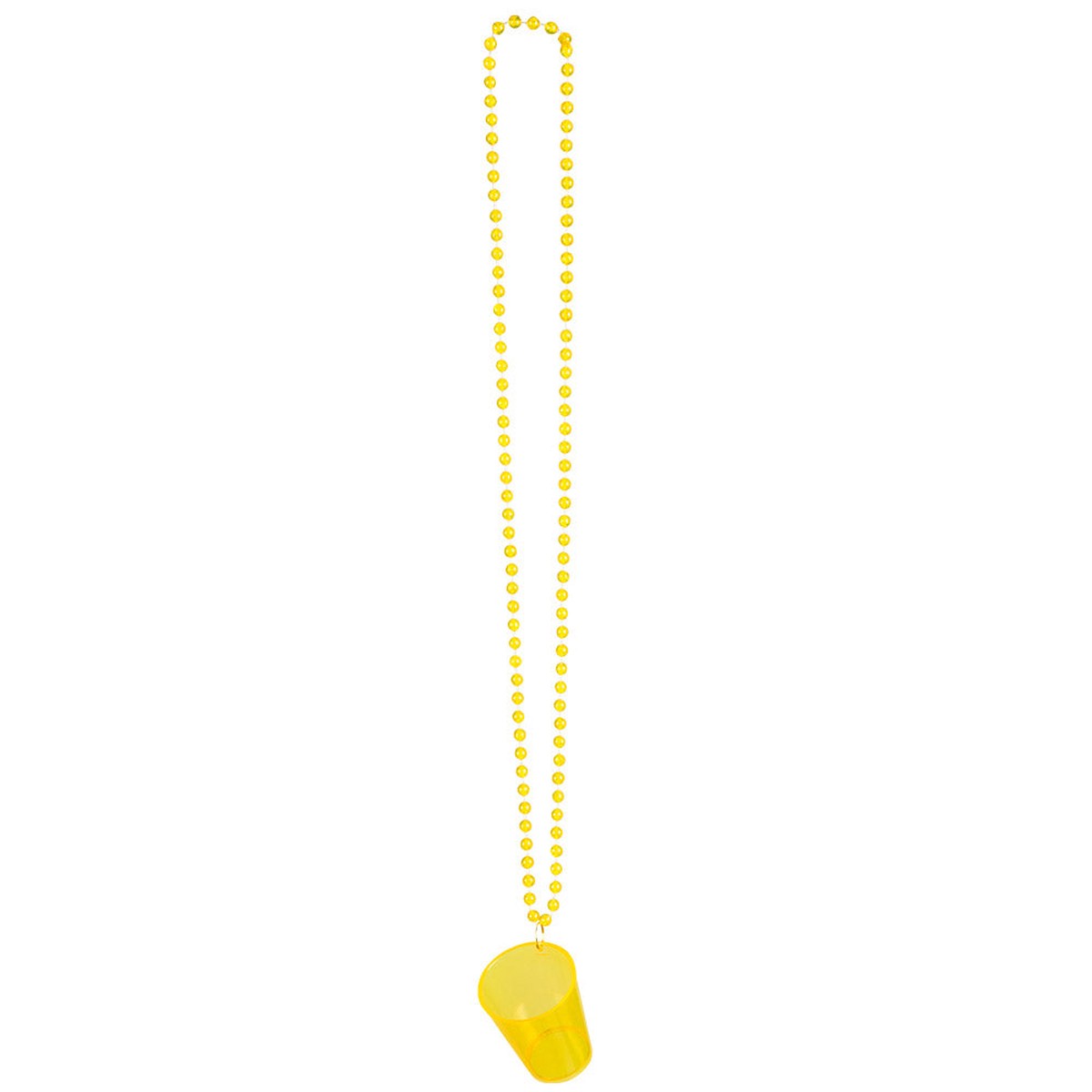Necklace Shot glass in 4 Assorted colours - Necklace Shot glass - Yellow
