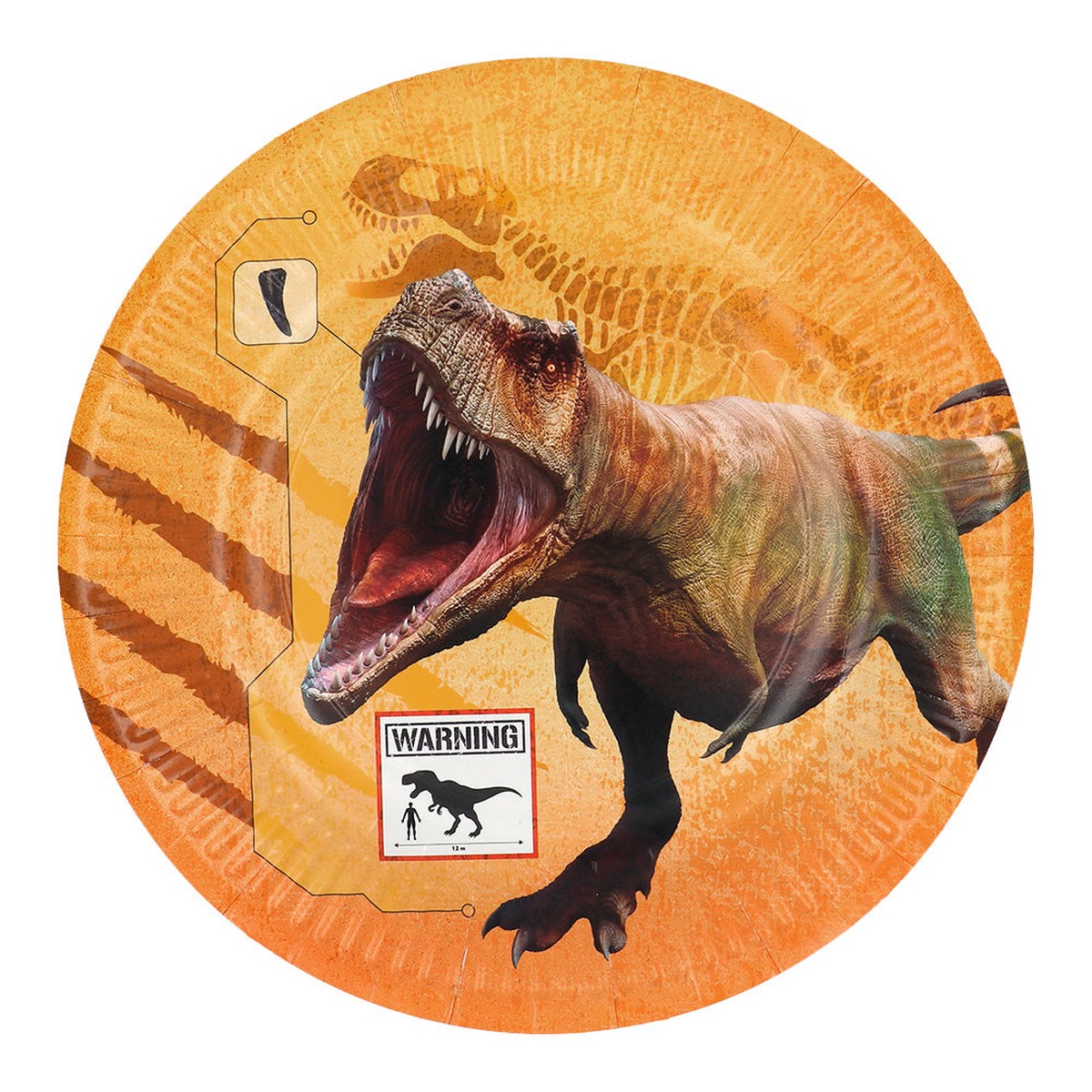 Paper plates T-Rex ( 23 cm) - (8 Pack) - Default Title