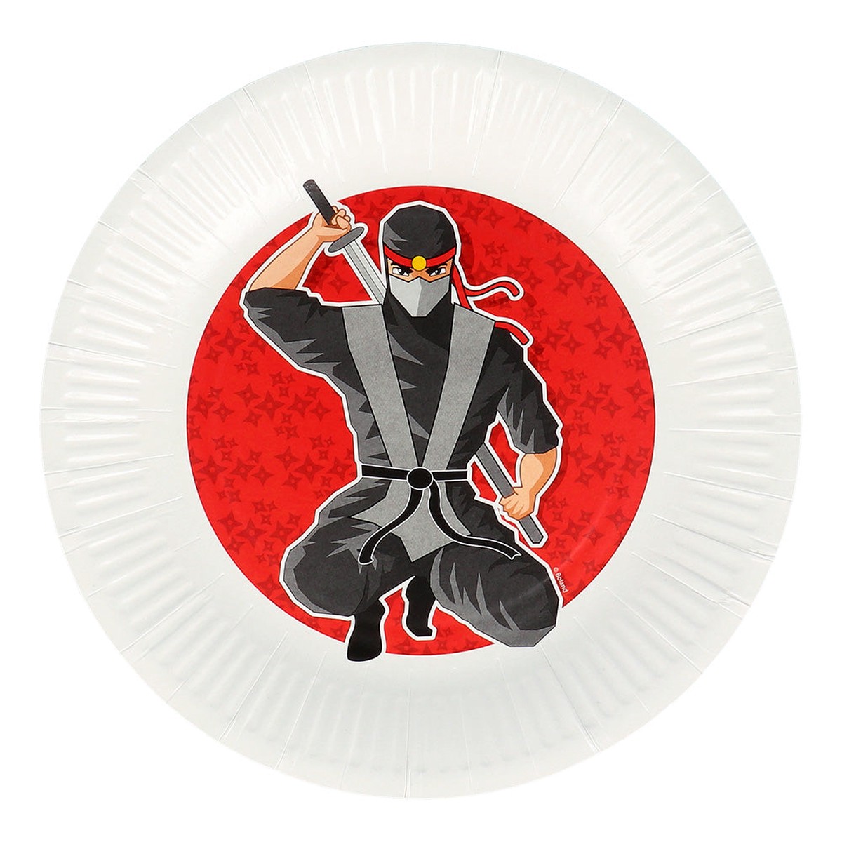 Paper plates Ninja (23 cm) - (8 Pack) - Default Title