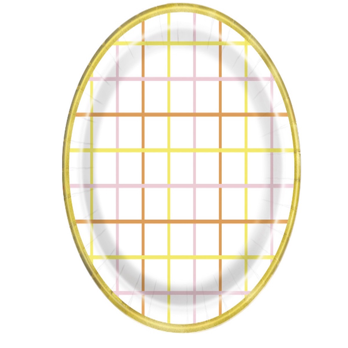 Spring Daisies Plaid Round 9