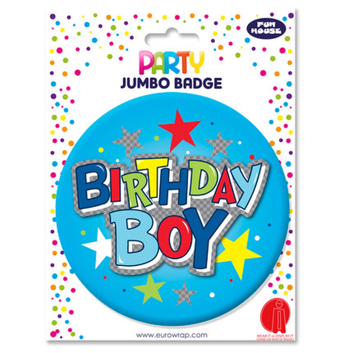 BIRTHDAY BOY GIANT BADGE - Default Title