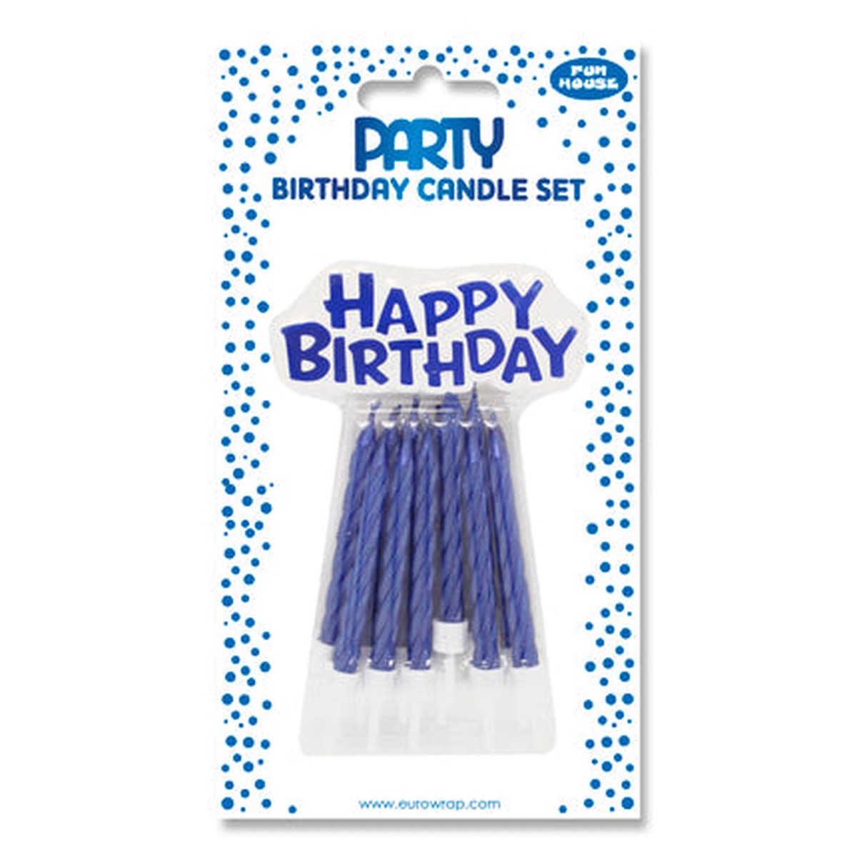 Blue metallic cake candle set - Default Title
