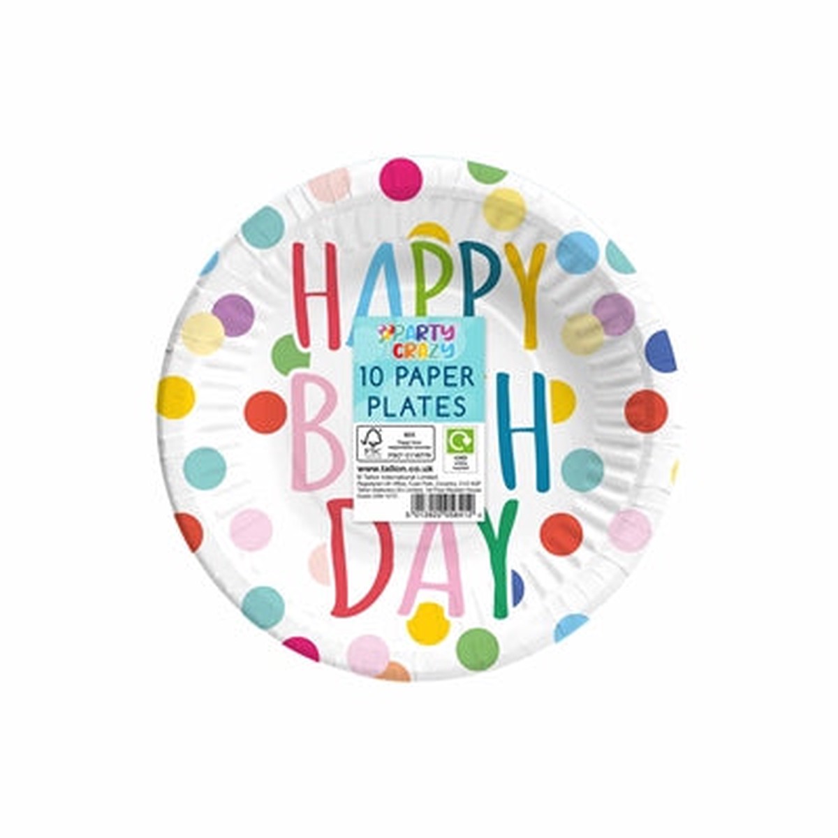 Plates Happy Birthday Design 7