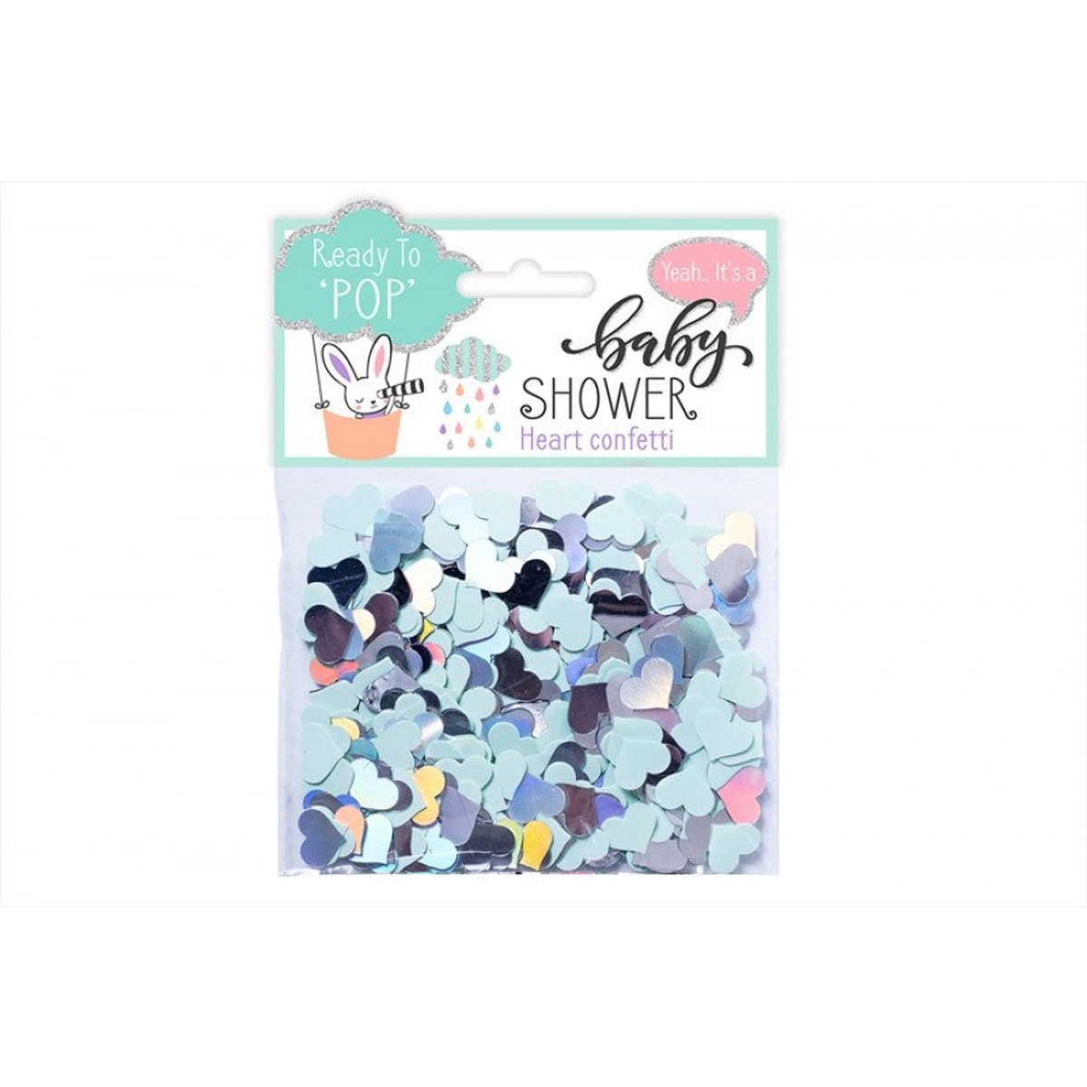 BABY SHOWER HEART CONFETTI (30G) - Default Title