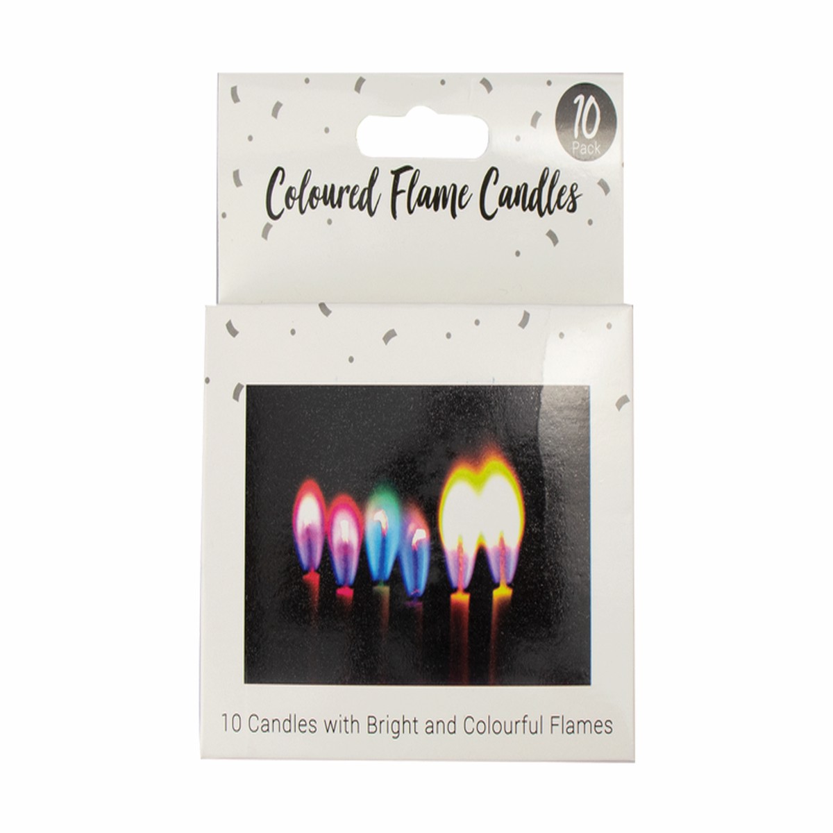 Coloured Flame Candles - (10 Pack) - Default Title