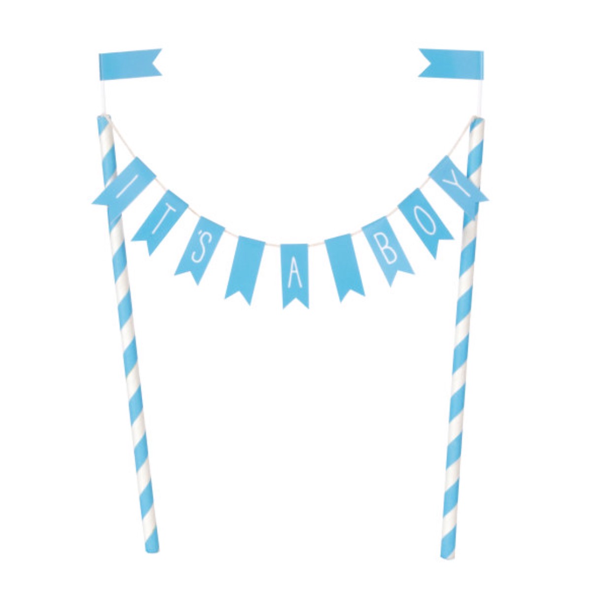 Baby Shower Bunting 'It's A Boy' Cake Topper - Default Title