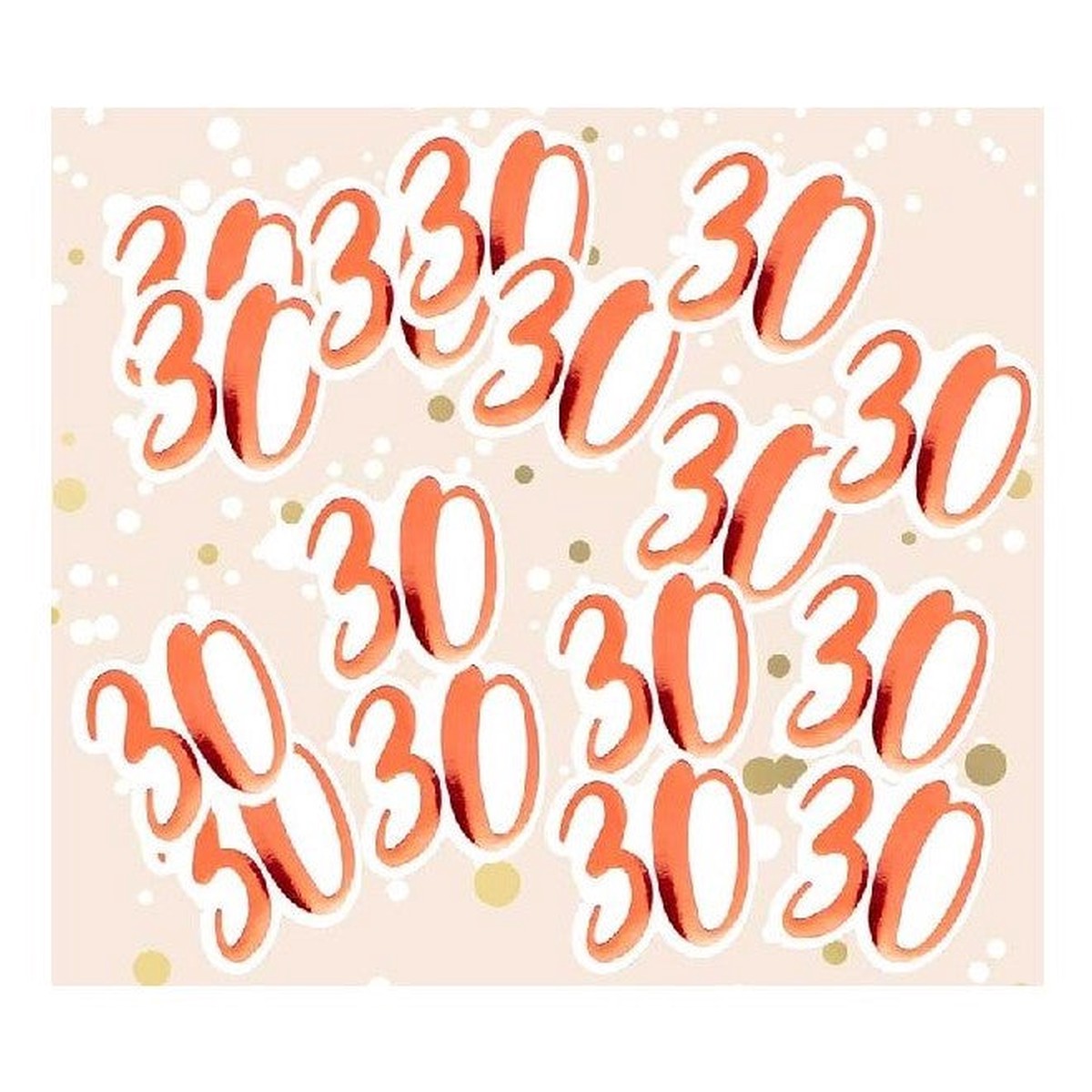Big Size Rose Gold 30th Confetti - Default Title