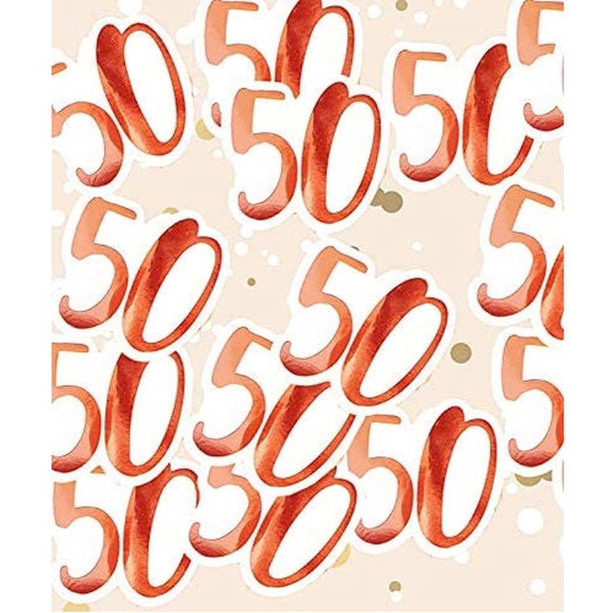 Big Size Rose Gold '50th' Confetti - Default Title