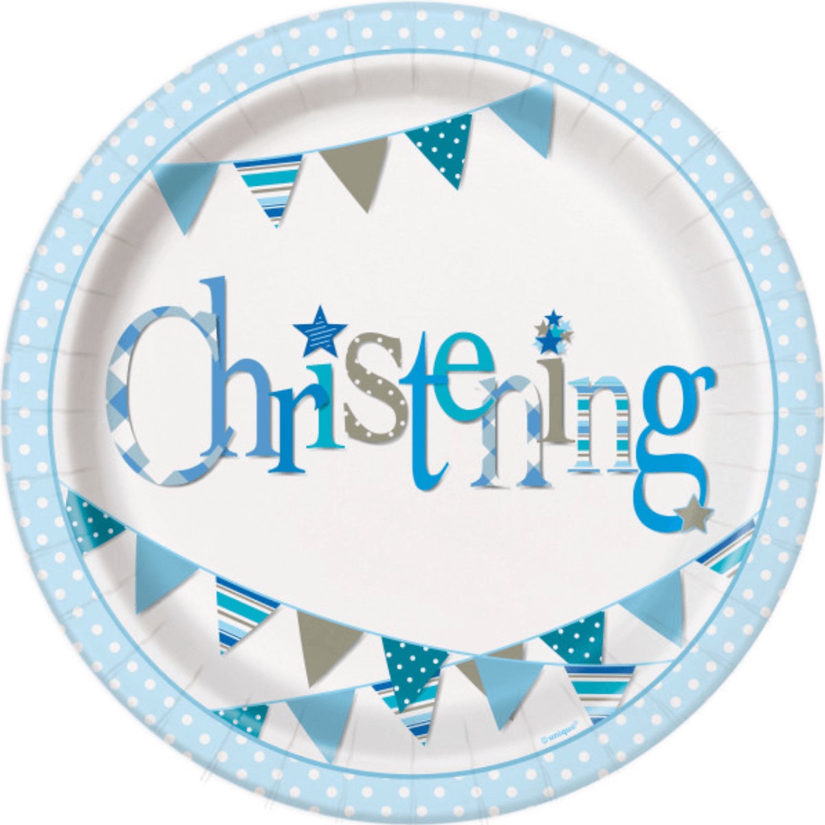 Blue Bunting Christening Round 9