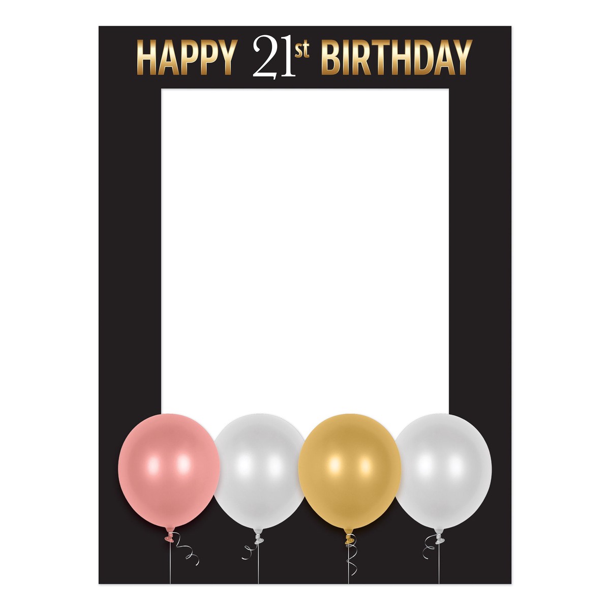 Happy 21st Birthday Photo Fun Frame - 25 x 18.5 Inch - Case (12 Frames)