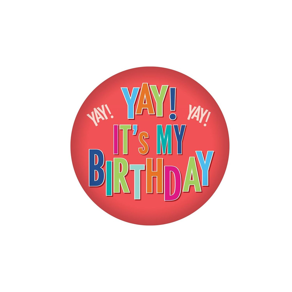 Yay! It's My Birthday Button - Case (6 Buttons)