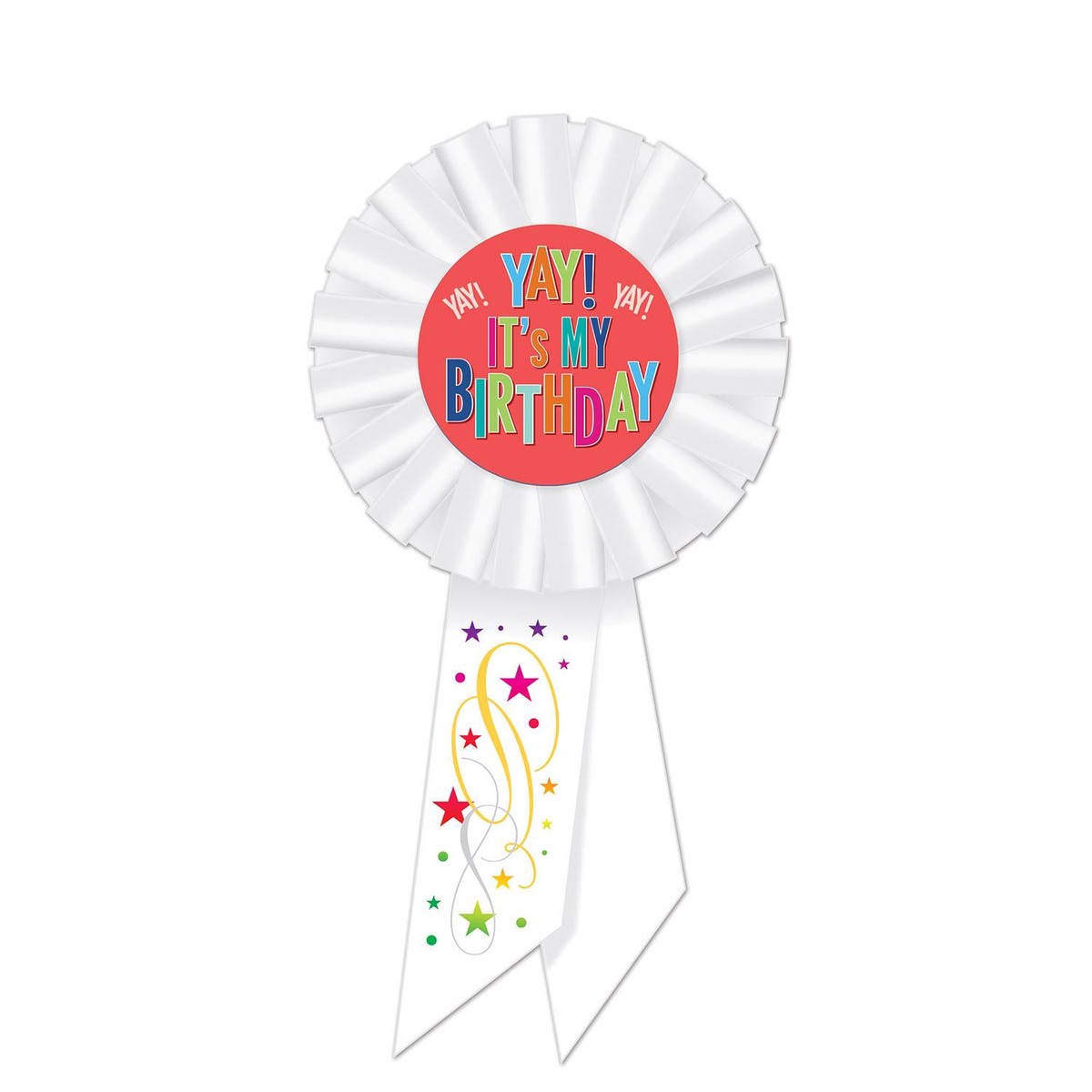 Yay! It's My Birthday Rosette - Case (6 Rosettes)