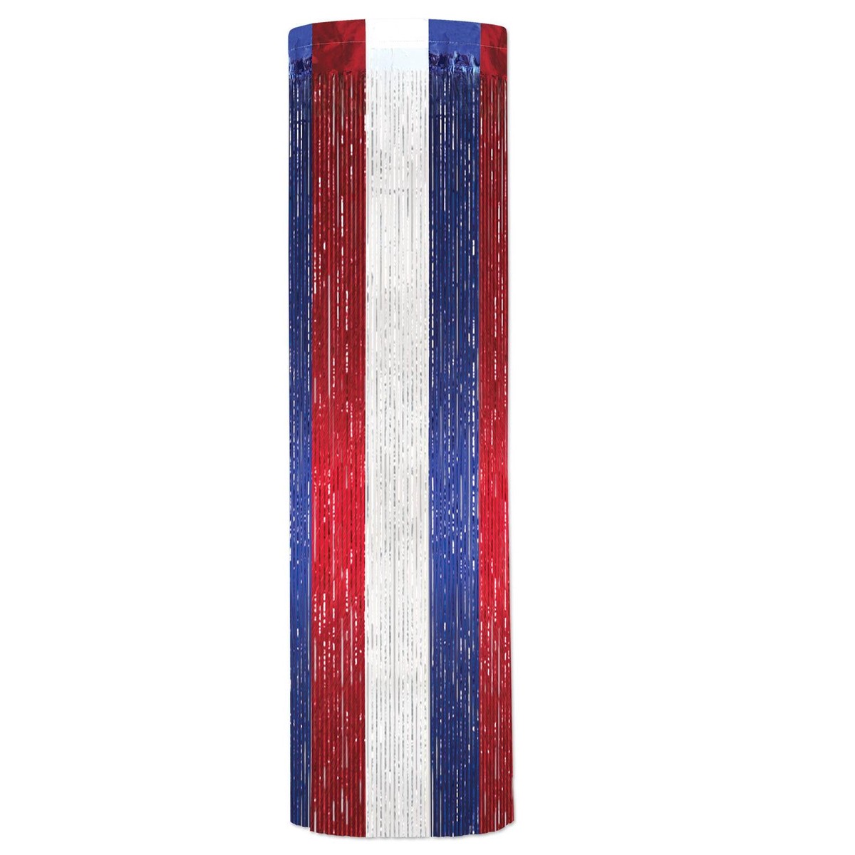 1-Ply Gleam 'N Party Column - red - white - blue - Case (6 Columns)