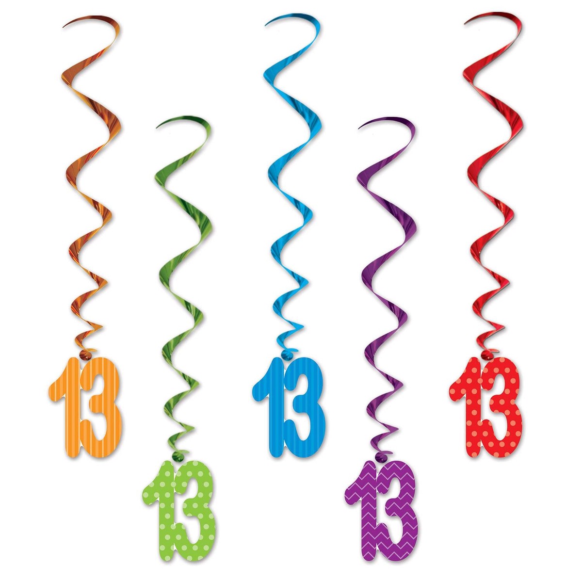 13th Birthday Party Whirls - Case (30 Whirls)