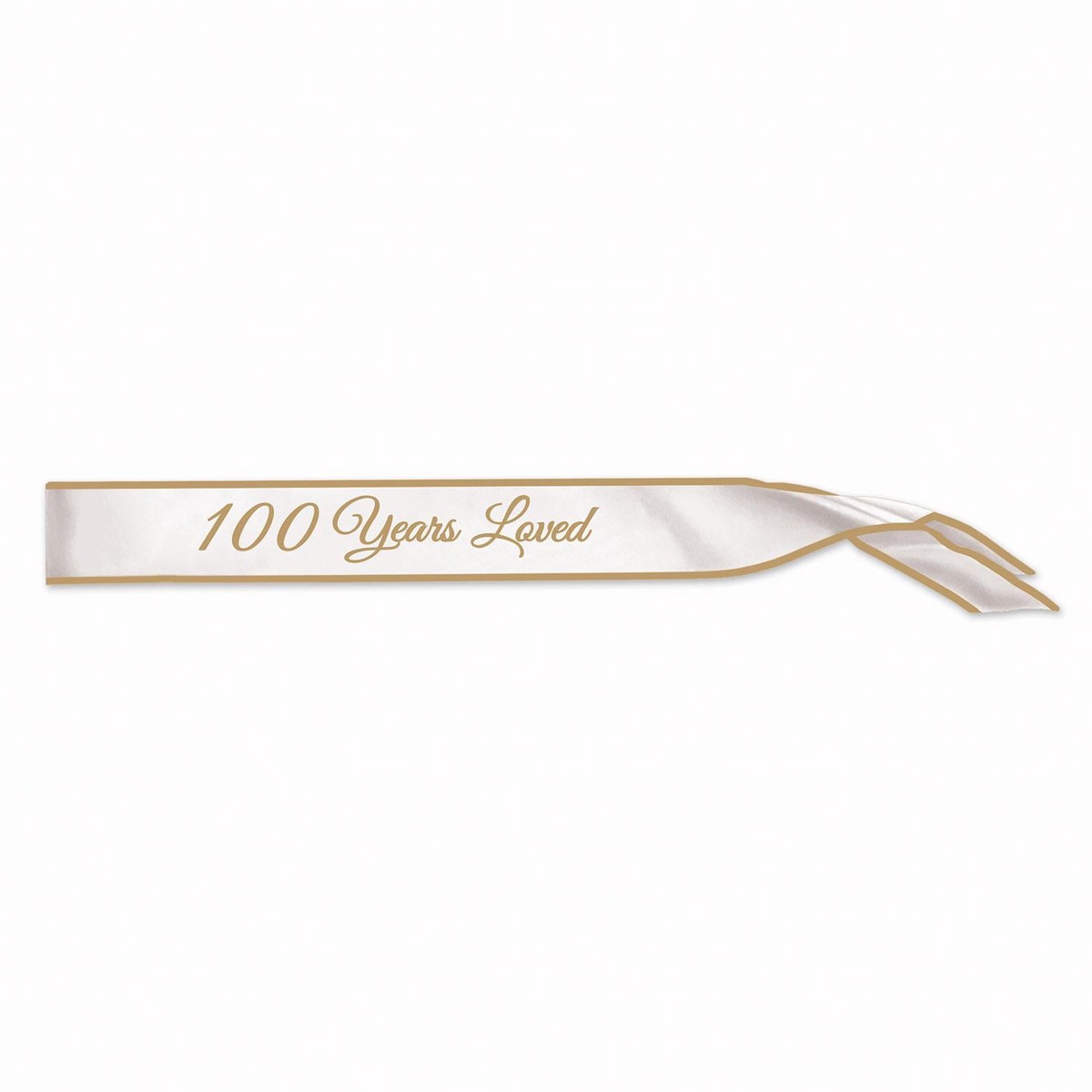 100 Years Loved Satin Sash - Case (6 Sashs)