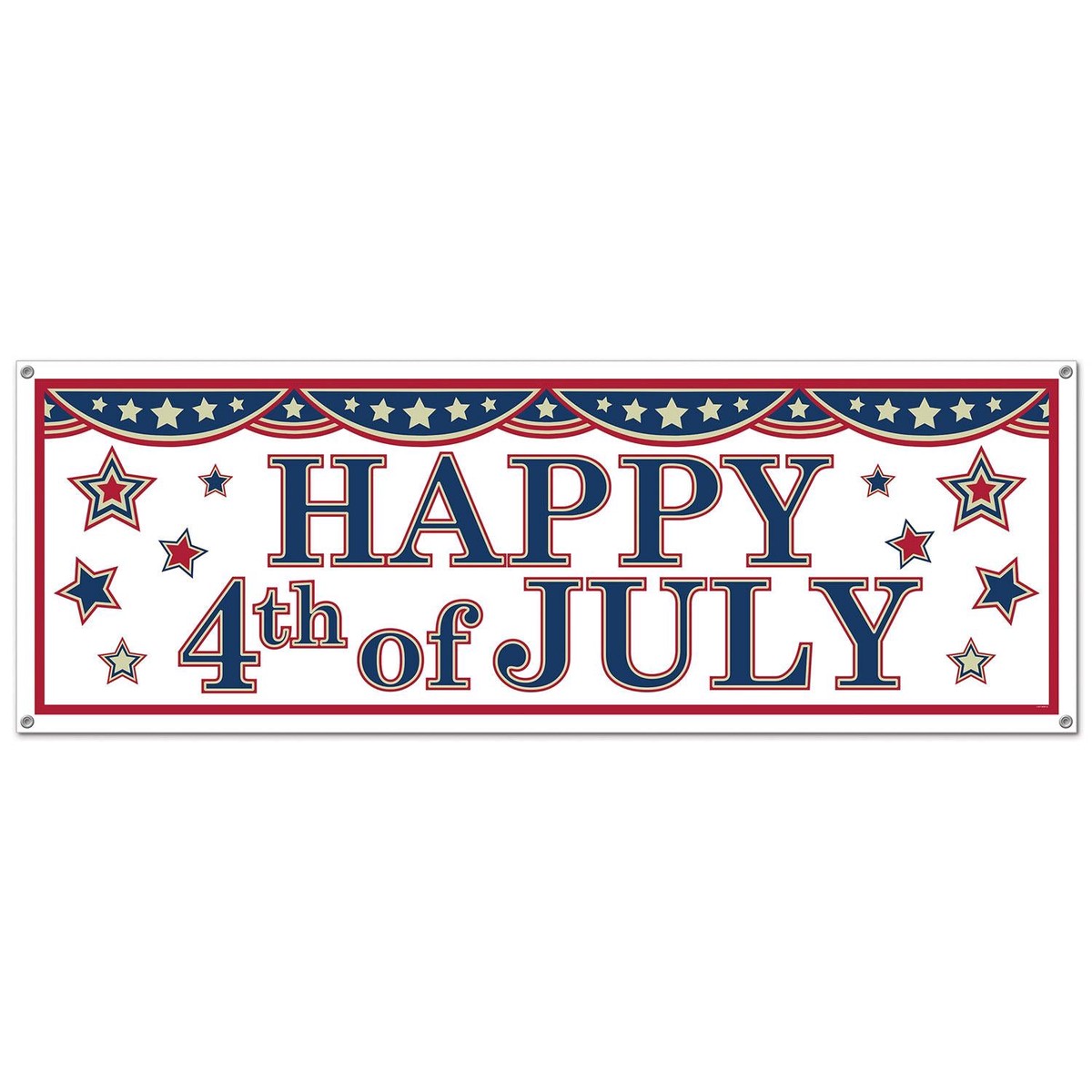 4th Of July Party Sign Banner - Case (12 Banners)