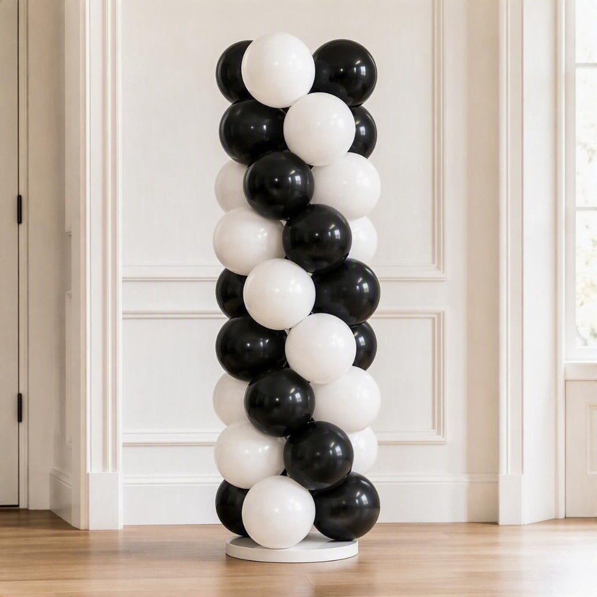 Black & White Latex Balloon Column Kit - Default Title