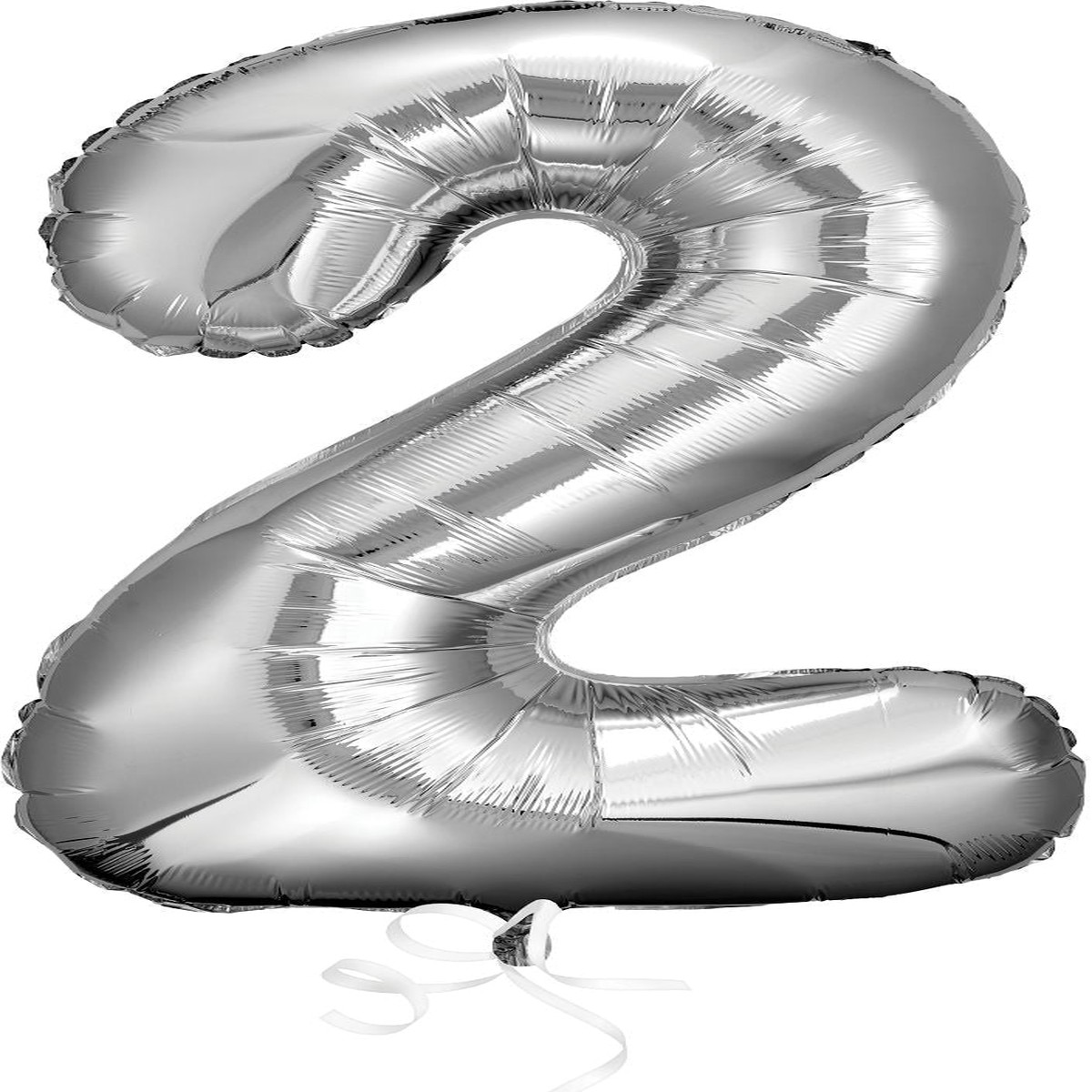 Silver Number 2 Balloon, 34in - Default Title