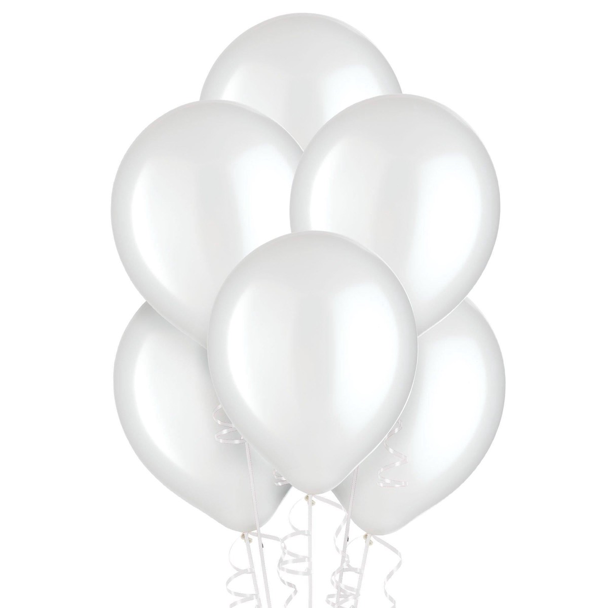 White Latex Balloons, 11in, 15ct - Default Title