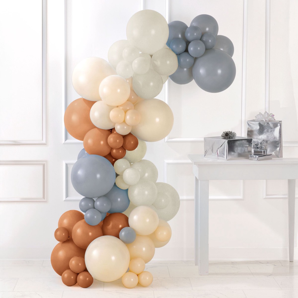 Air-Filled Latex Balloons Garland Neutrals, 90pc - Default Title