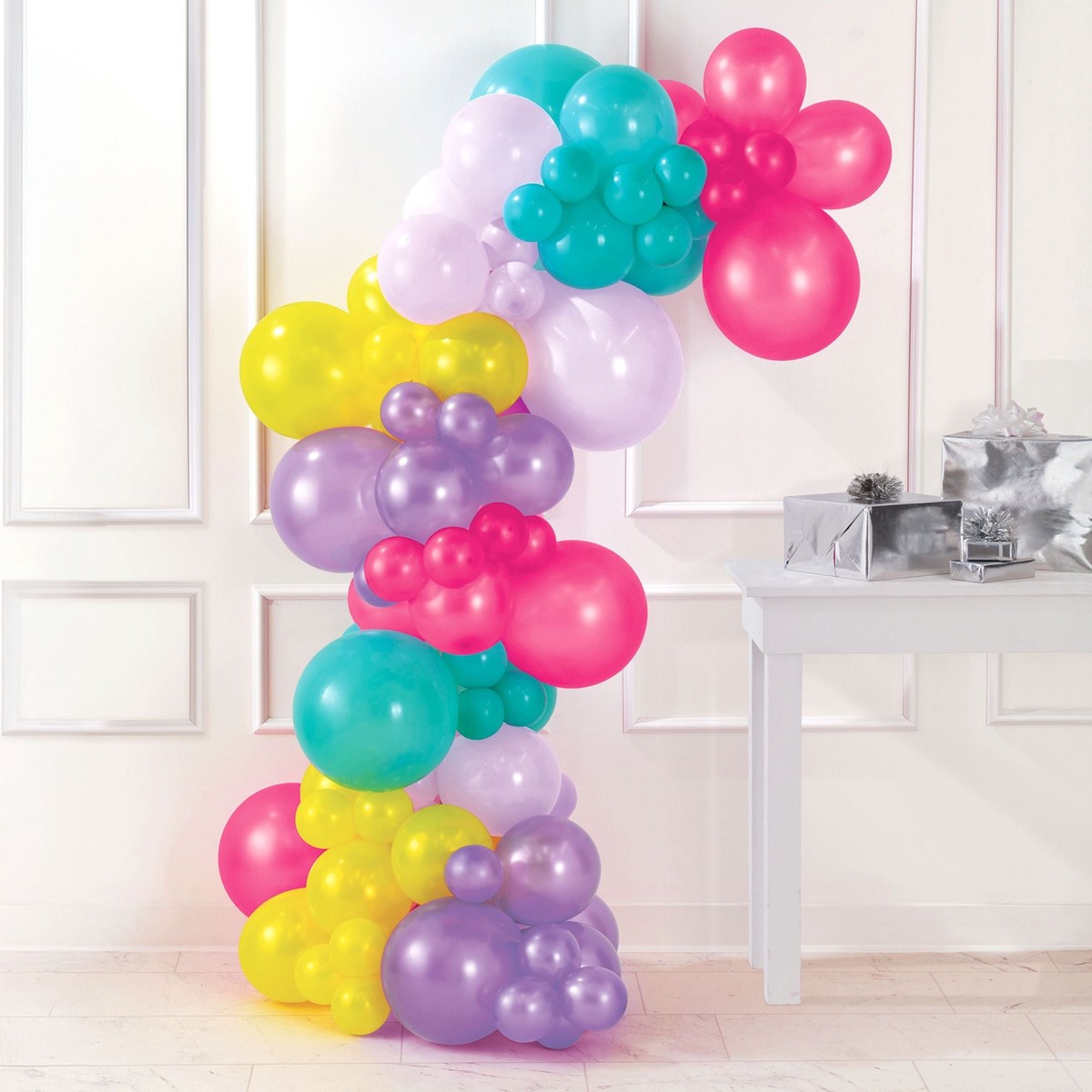 Air-Filled Latex Balloons Garland Pop Brights, 90pc - Default Title