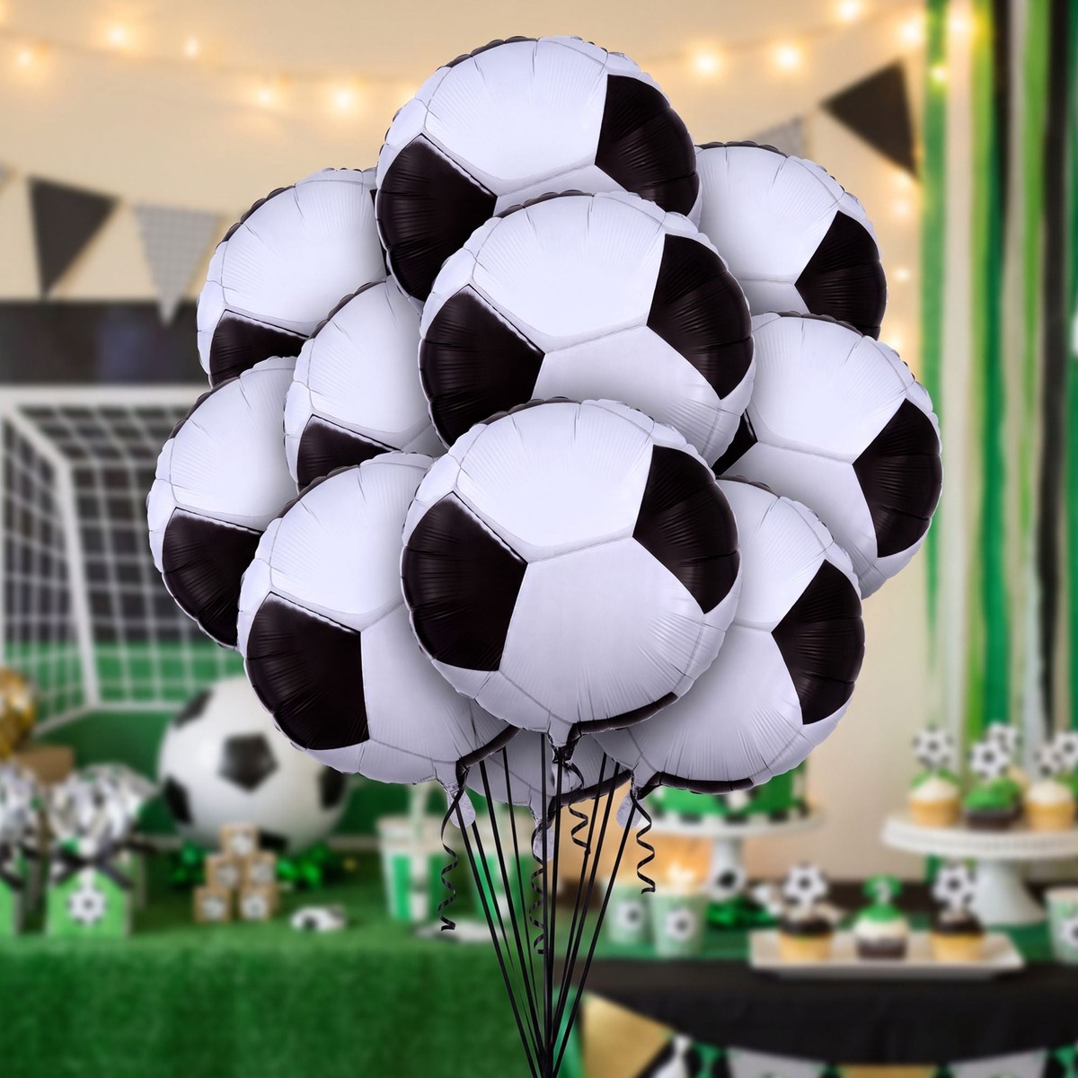Soccer Balloon Bouquet, 10pc - Default Title