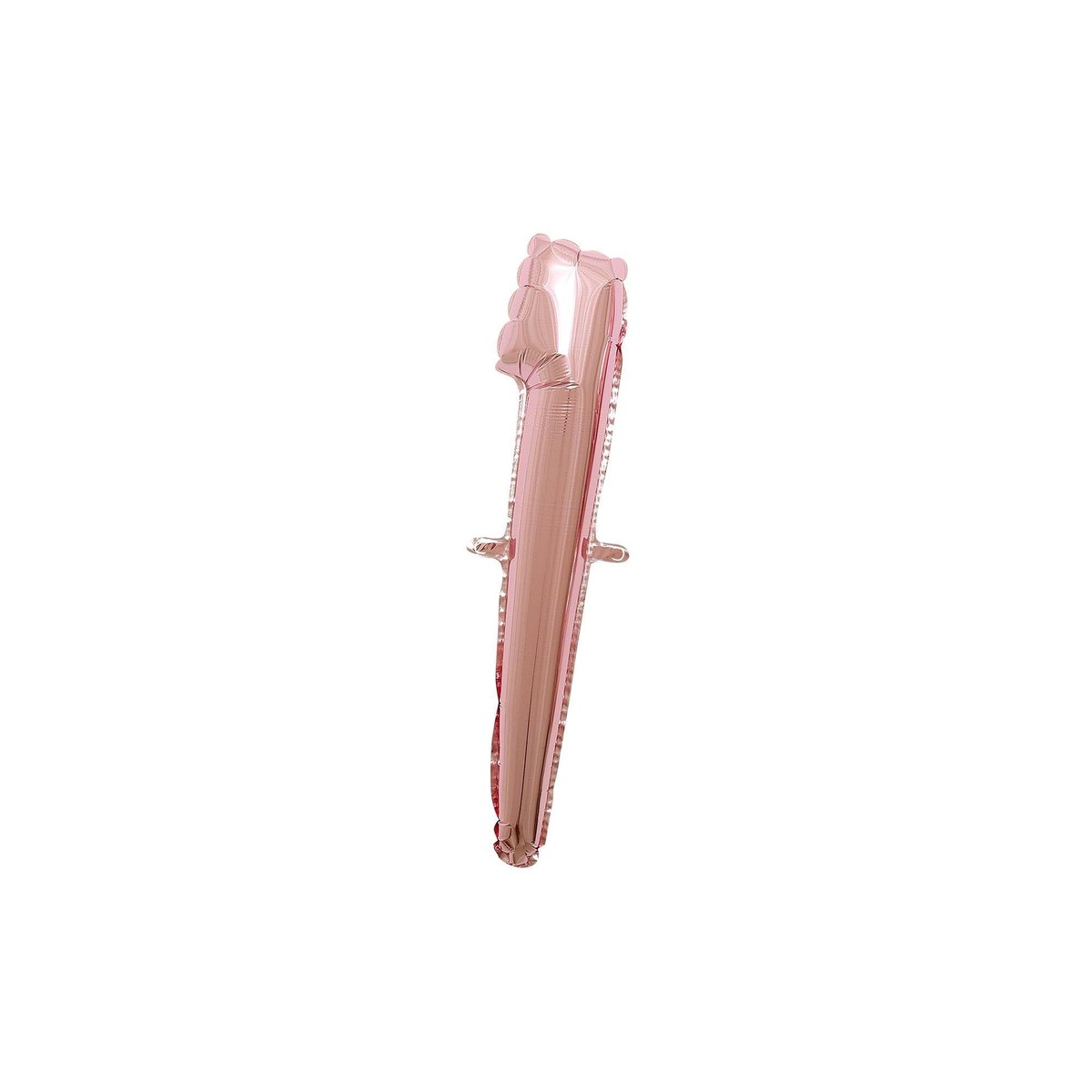 Air-Filled Rose Gold Cursive Number (0-9) Foil Balloon, 10in x 18in - 1