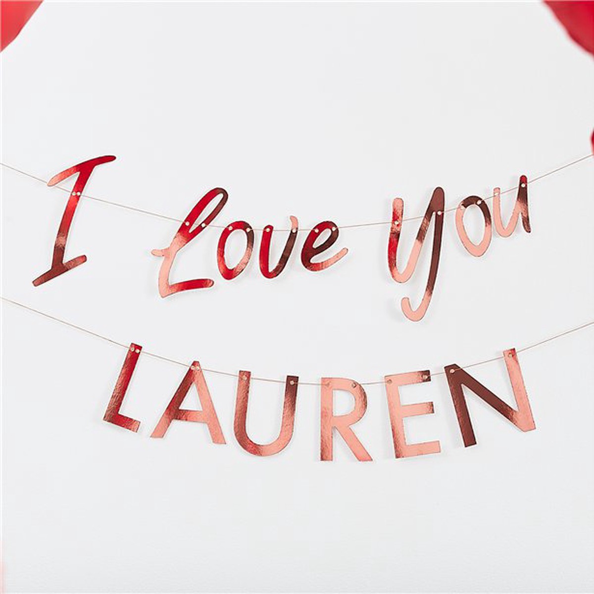 I Love You Personalised Banner - 2m - Default Title