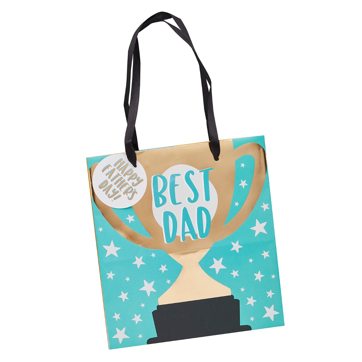 'Best Dad' Gift Bag - 20cm x 22cm - Default Title