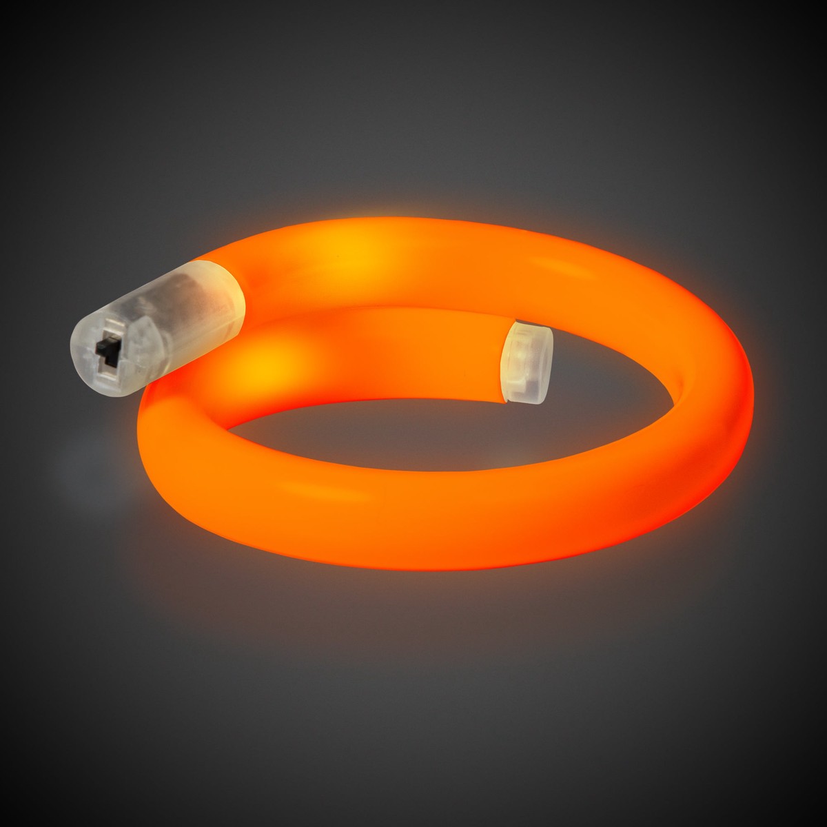 Orange LED Tube Bracelet - Orange